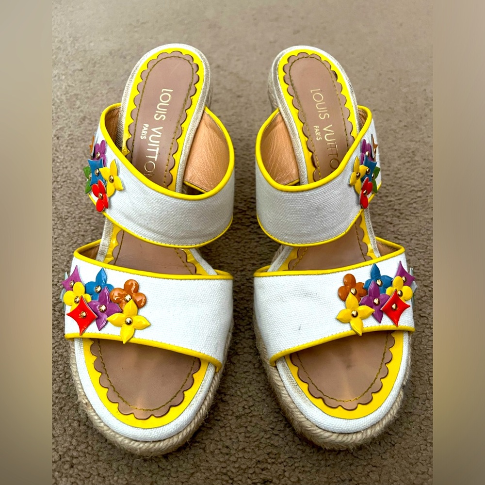 LOUIS VUITTON x Murakami Y2K Wedges - SIZE 38